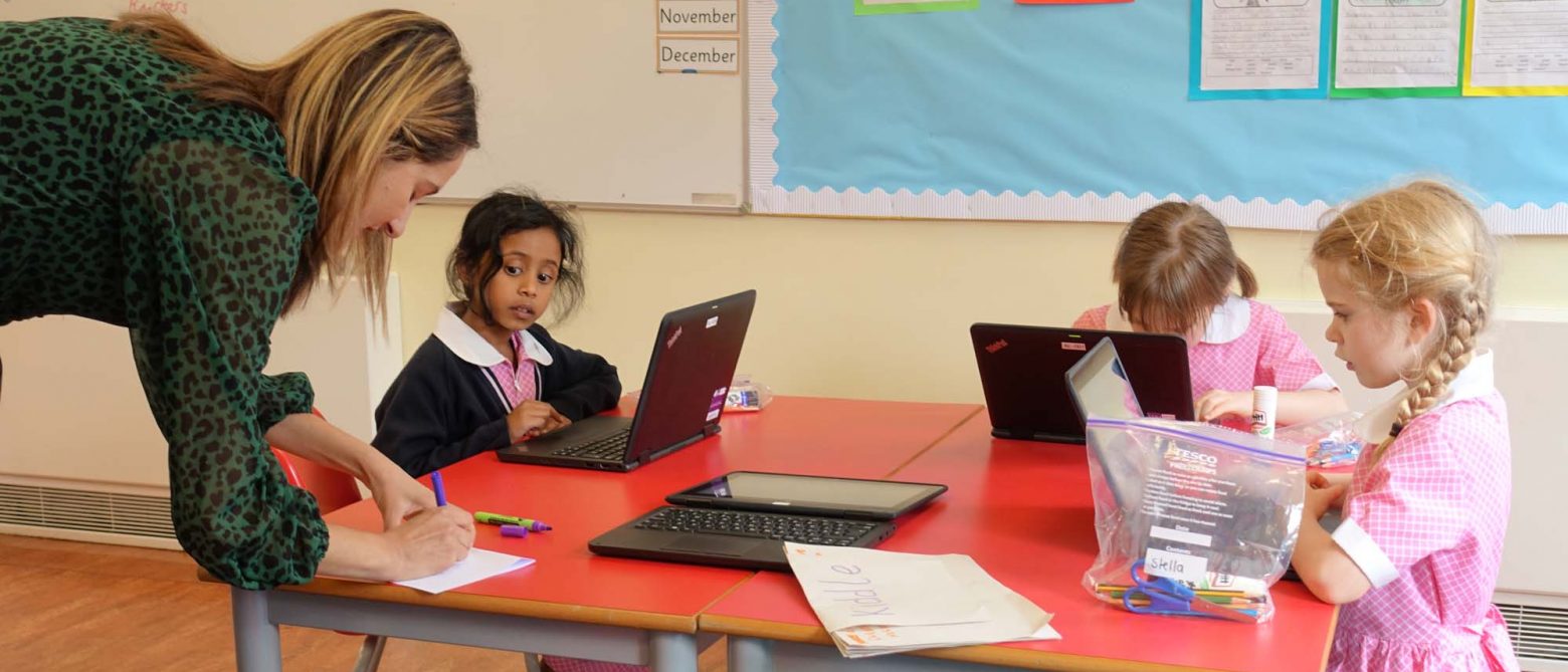 young students in class