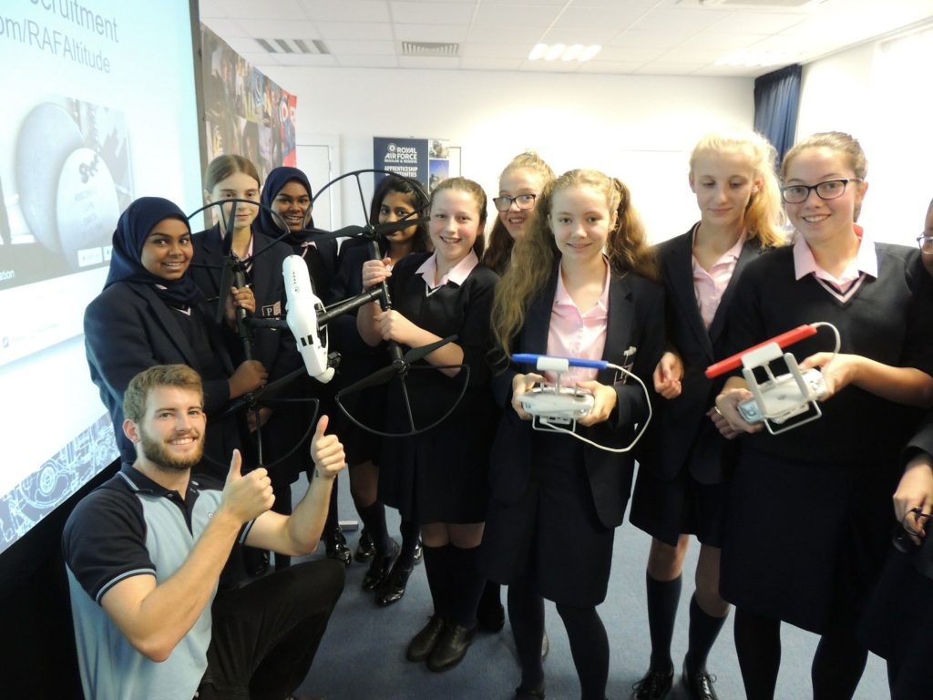 Group of students standing together