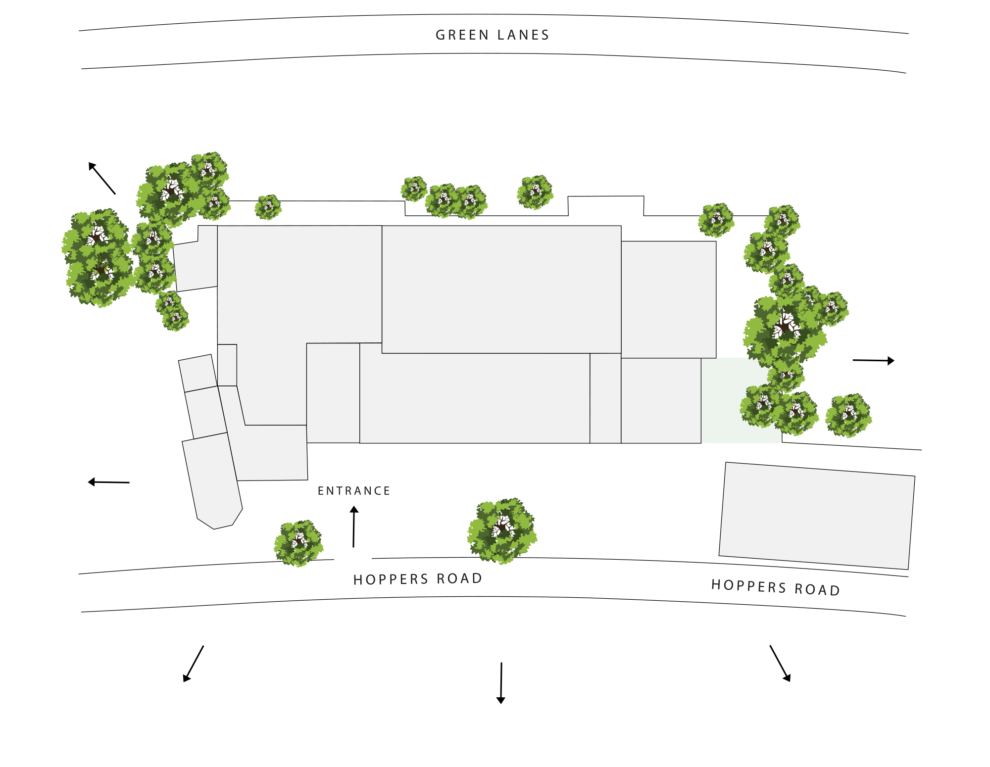 Palmers Green map