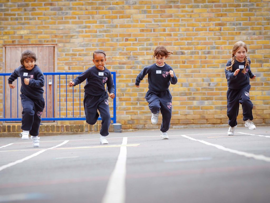 pupils running