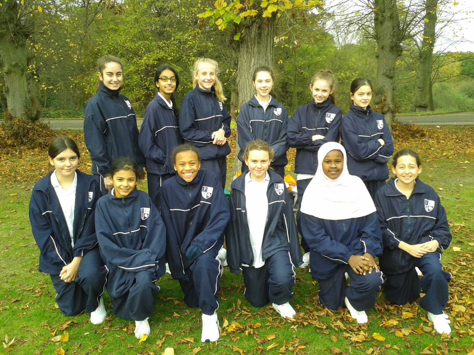 Seniors girls compete in the Enfield Cross Country Championships