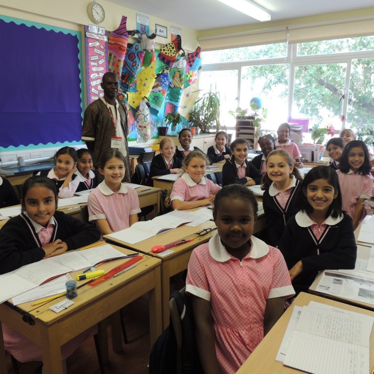 students in class