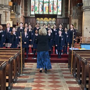Students in a Chapel