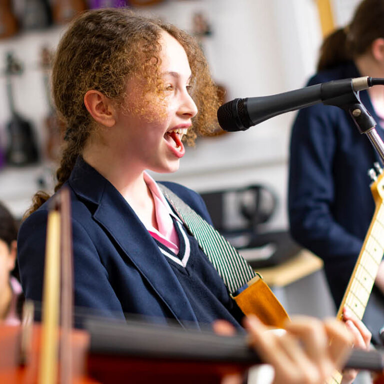 students playing musical instruments