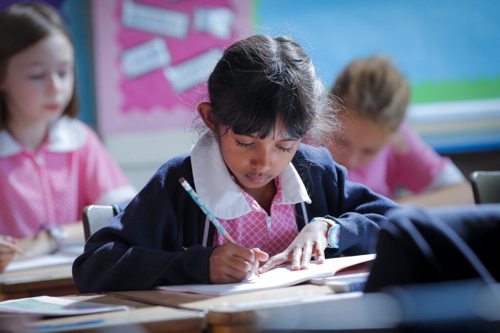 students in class