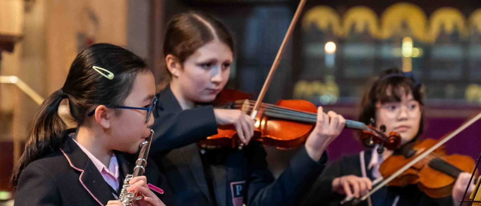 students playing instruments