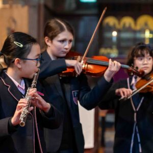 students playing instruments